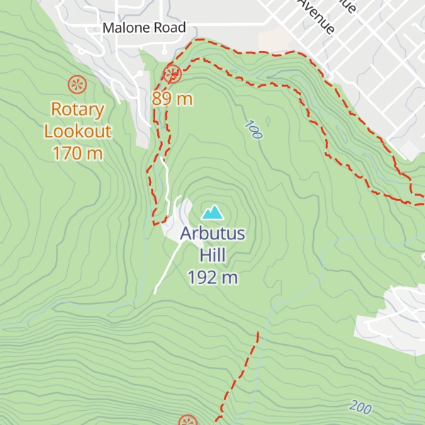 Map of Arbutus Hill