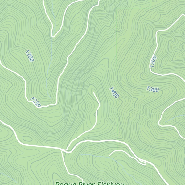 Map of Bear Camp Mountain