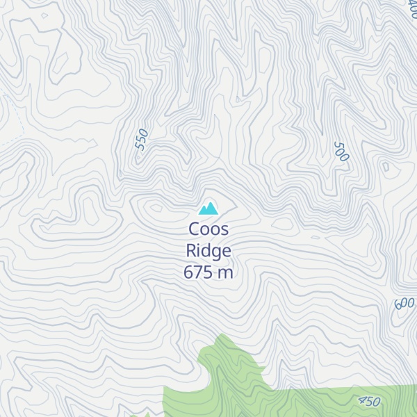 Map of Coos Ridge