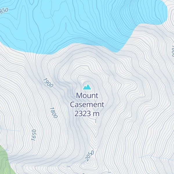 Map of Mount Casement