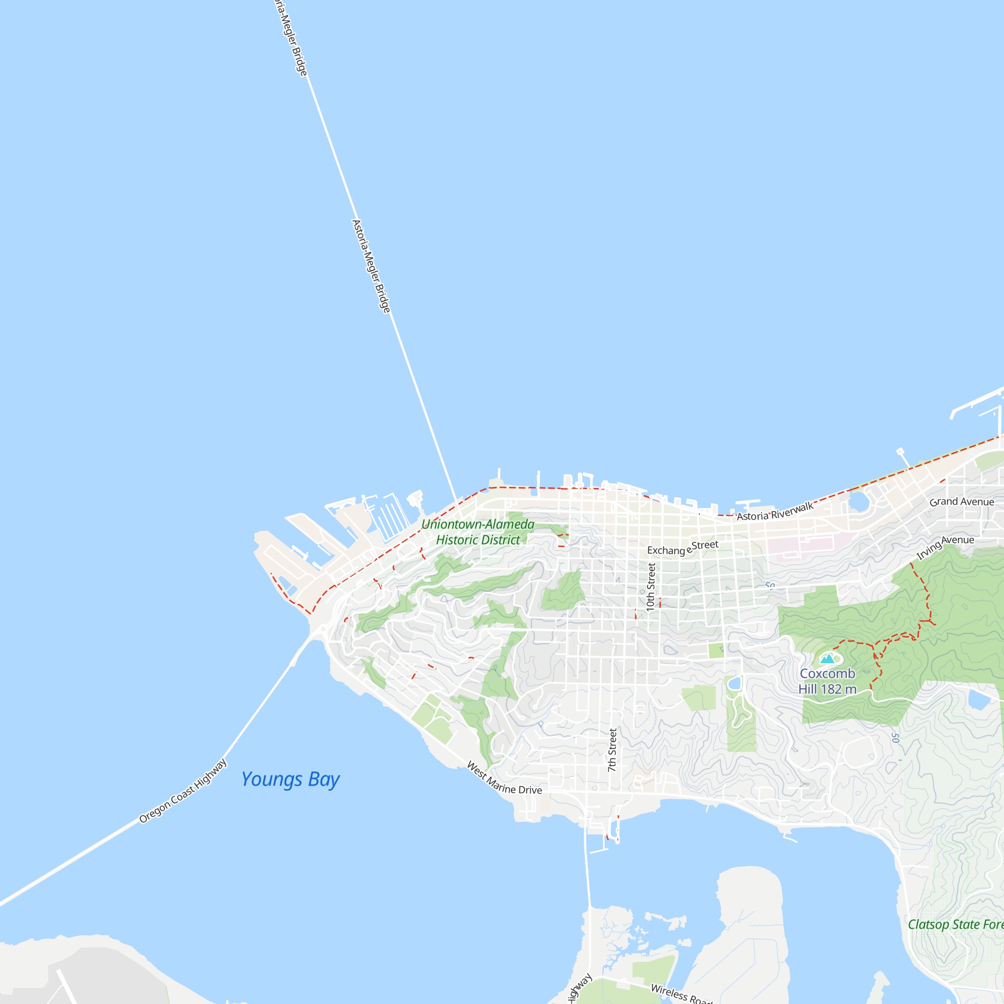 Astoria Warrenton Area Chamber of Commerce map