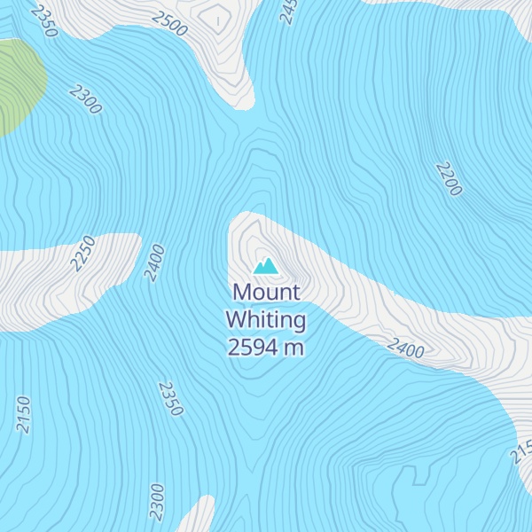 Map of Mount Whiting