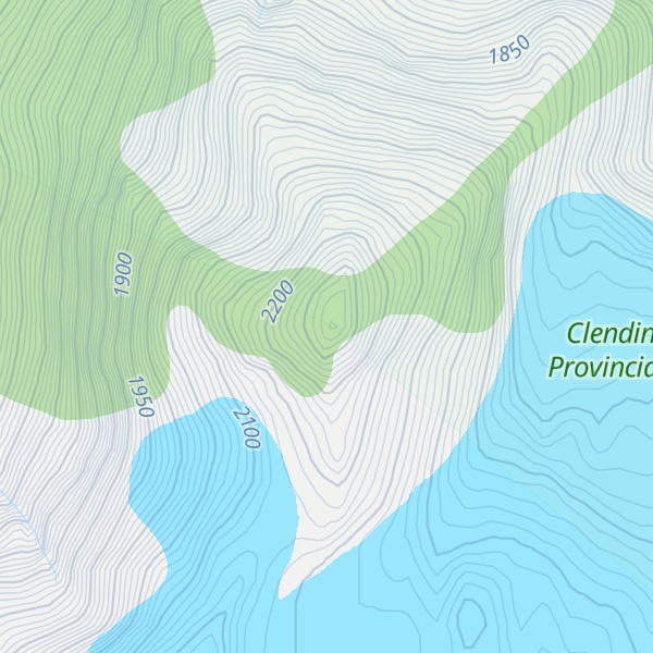 Map of Frontline Mountain