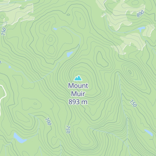 Map of Mount Muir