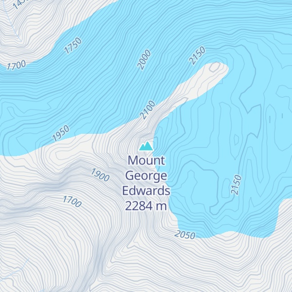 Map of Mount George Edwards