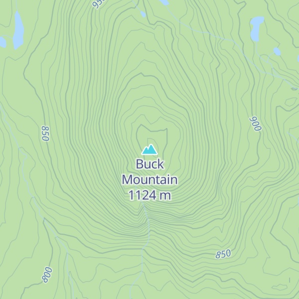 Map of Buck Mountain
