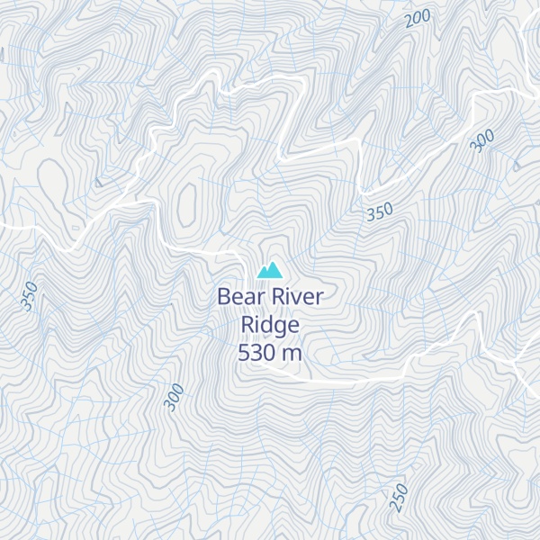 Map of Bear River Ridge
