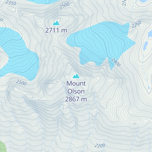 Map of Mount Olson
