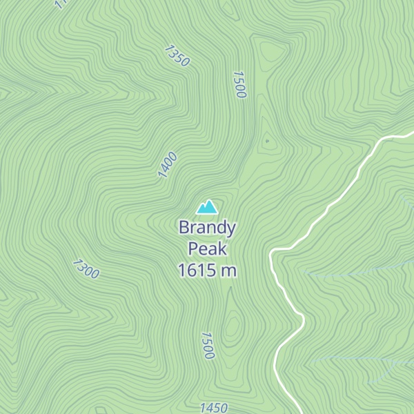 Map of Brandy Peak