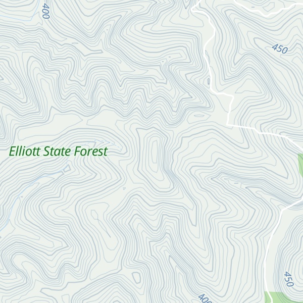 Map of Umpcoos Ridge