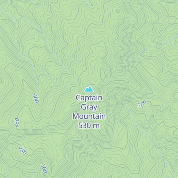 Map of Captain Gray Mountain