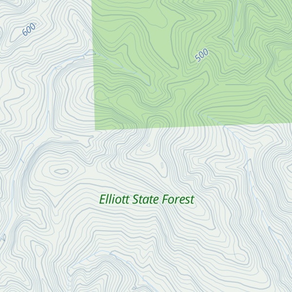 Map of Elk Peak