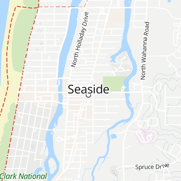 Map of Seaside Visitors Bureau