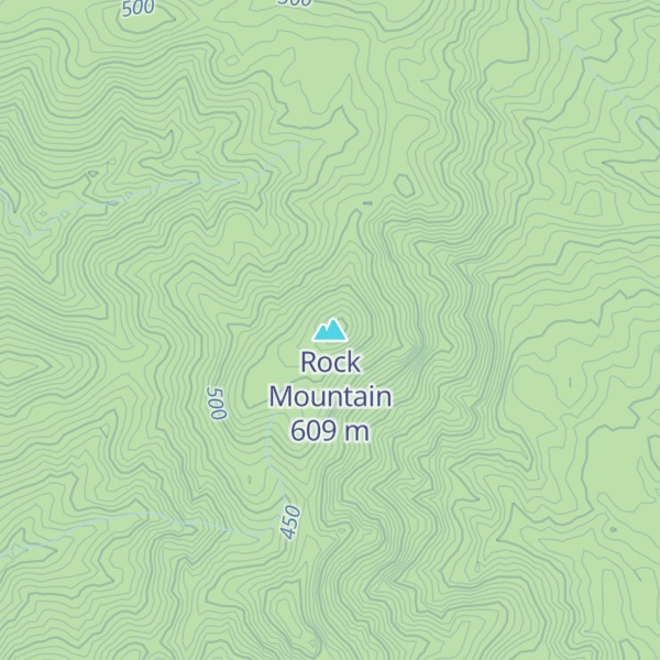 Map of Rock Mountain