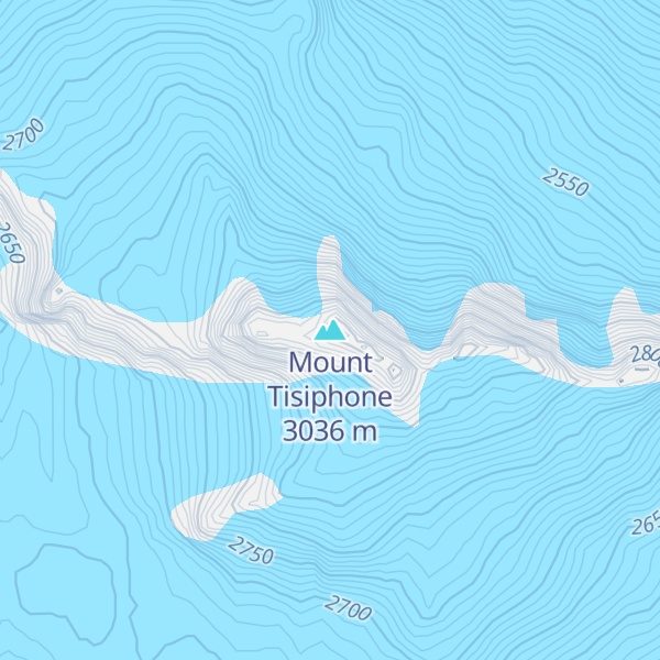 Map of Mount Tisiphone