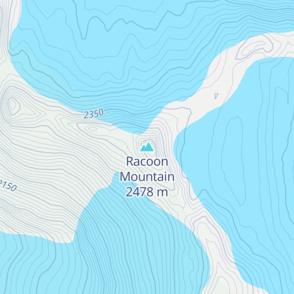 Map of Racoon Mountain