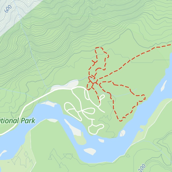 Map of Hoh Rain Forest Visitor Center