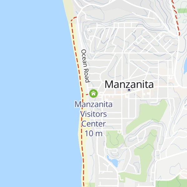 Map of Manzanita Visitors Center