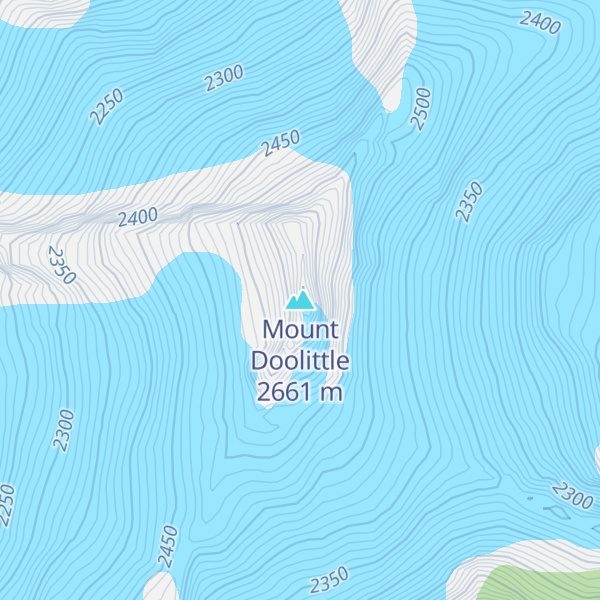 Map of Mount Doolittle
