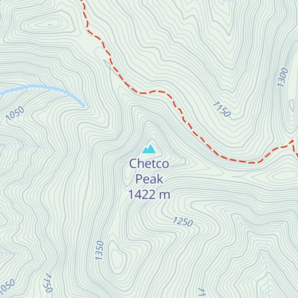 Map of Chetco Peak