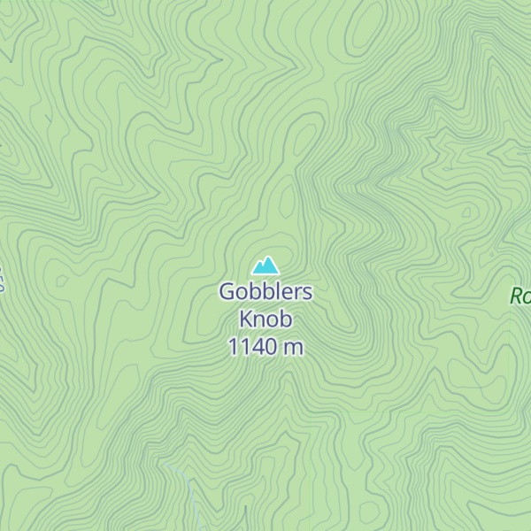 Map of Gobblers Knob