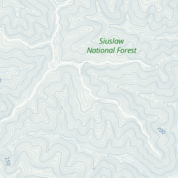 Map of Lunch Ridge