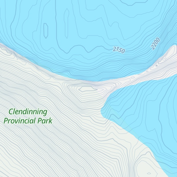 Map of Belinda Mountain