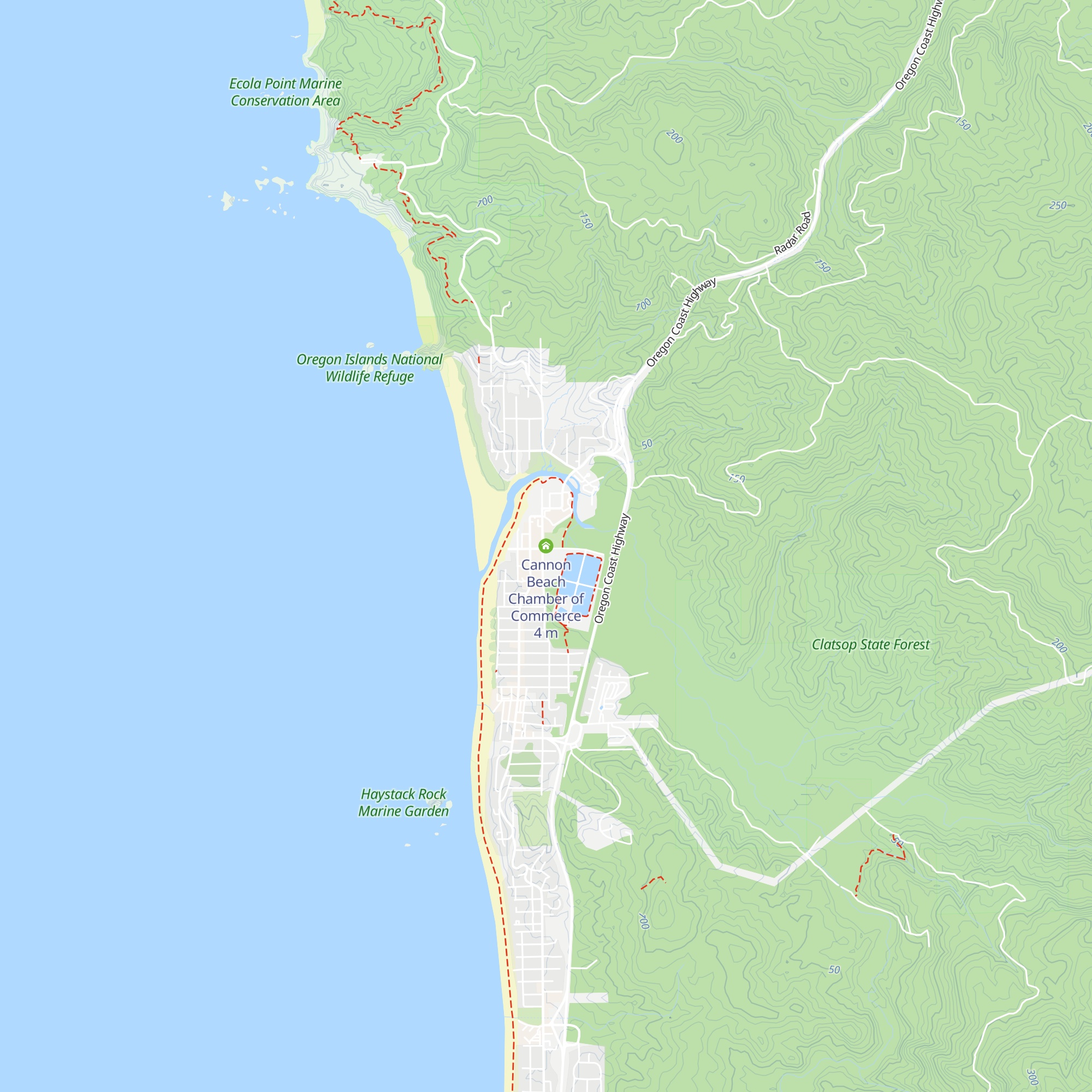 Cannon Beach Chamber of Commerce map
