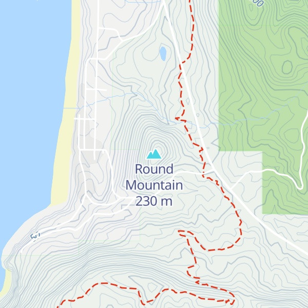 Map of Round Mountain