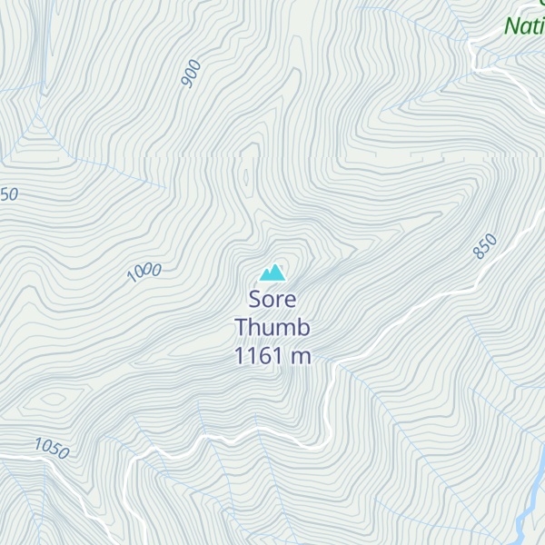 Map of Sore Thumb