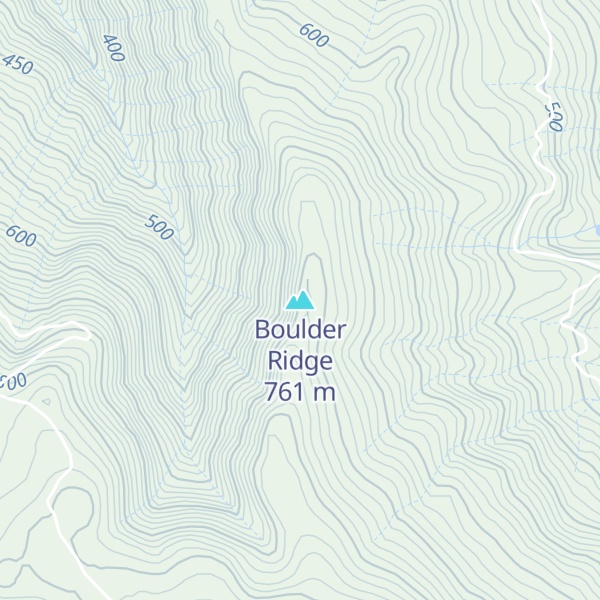 Map of Boulder Ridge