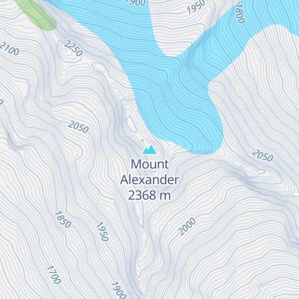 Map of Mount Alexander