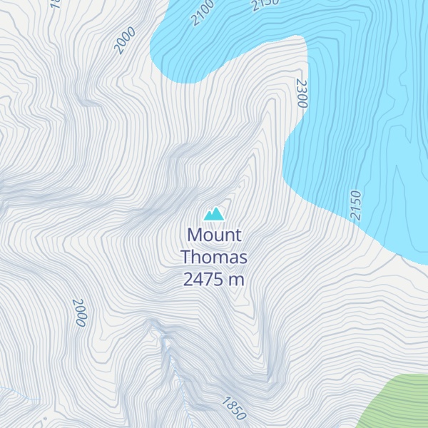 Map of Mount Thomas
