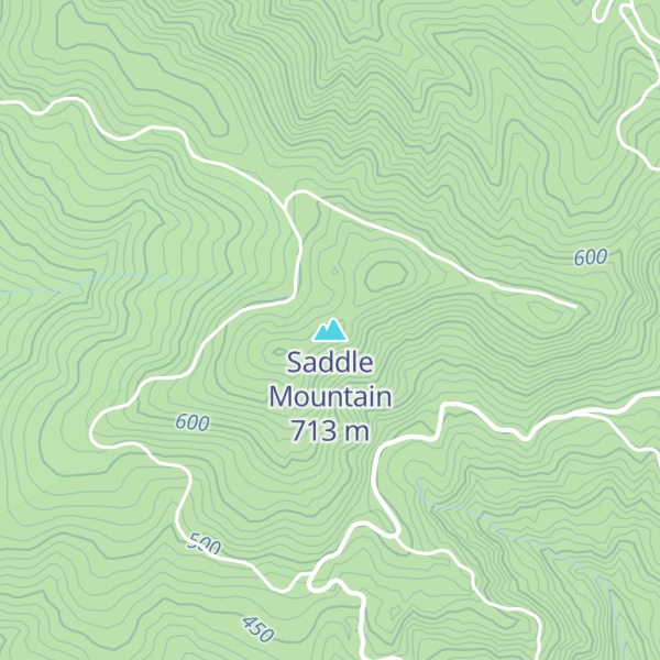 Map of Saddle Mountain