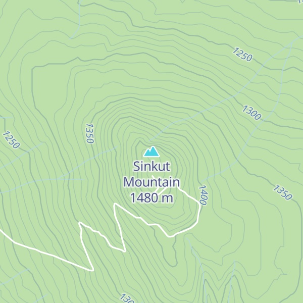 Map of Sinkut Mountain