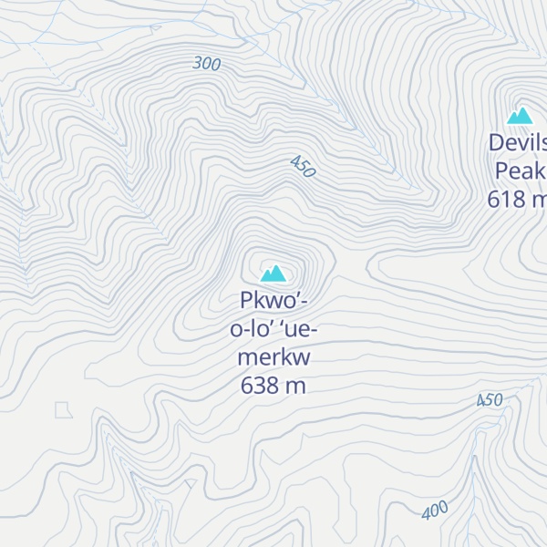 Map of Pkwo’-o-lo’ ‘ue-merkw