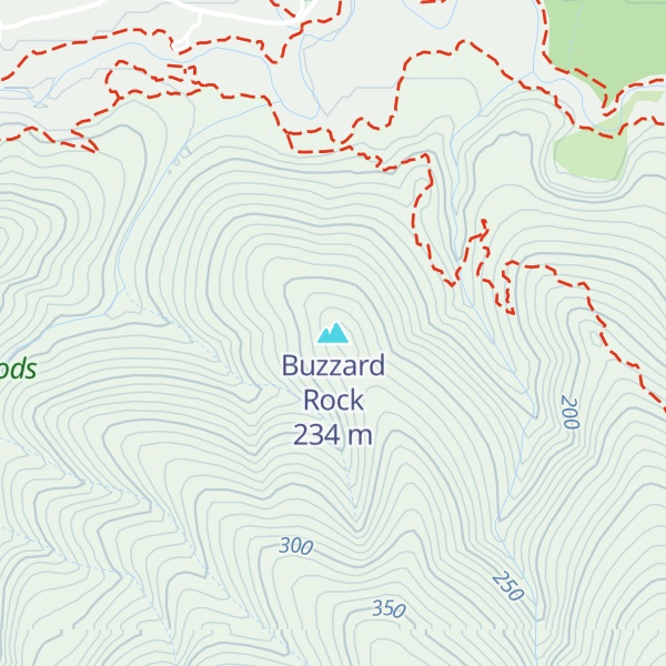Map of Buzzard Rock
