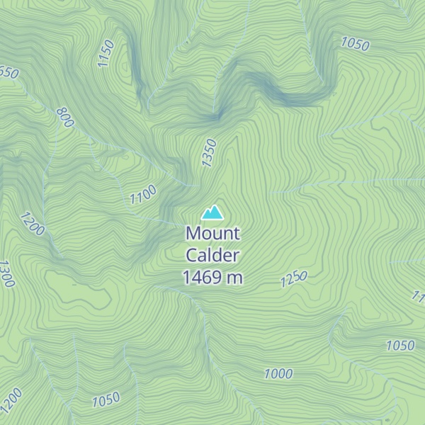 Map of Mount Calder