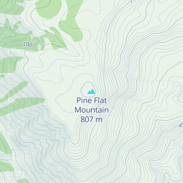 Map of Pine Flat Mountain