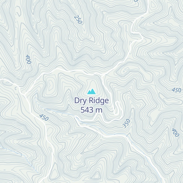 Map of Dry Ridge