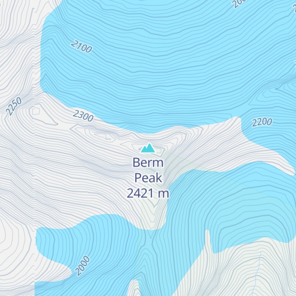 Map of Berm Peak