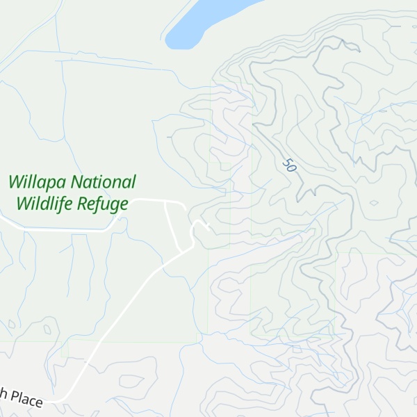 Map of Willapa National Wildlife Refuge Headquarters