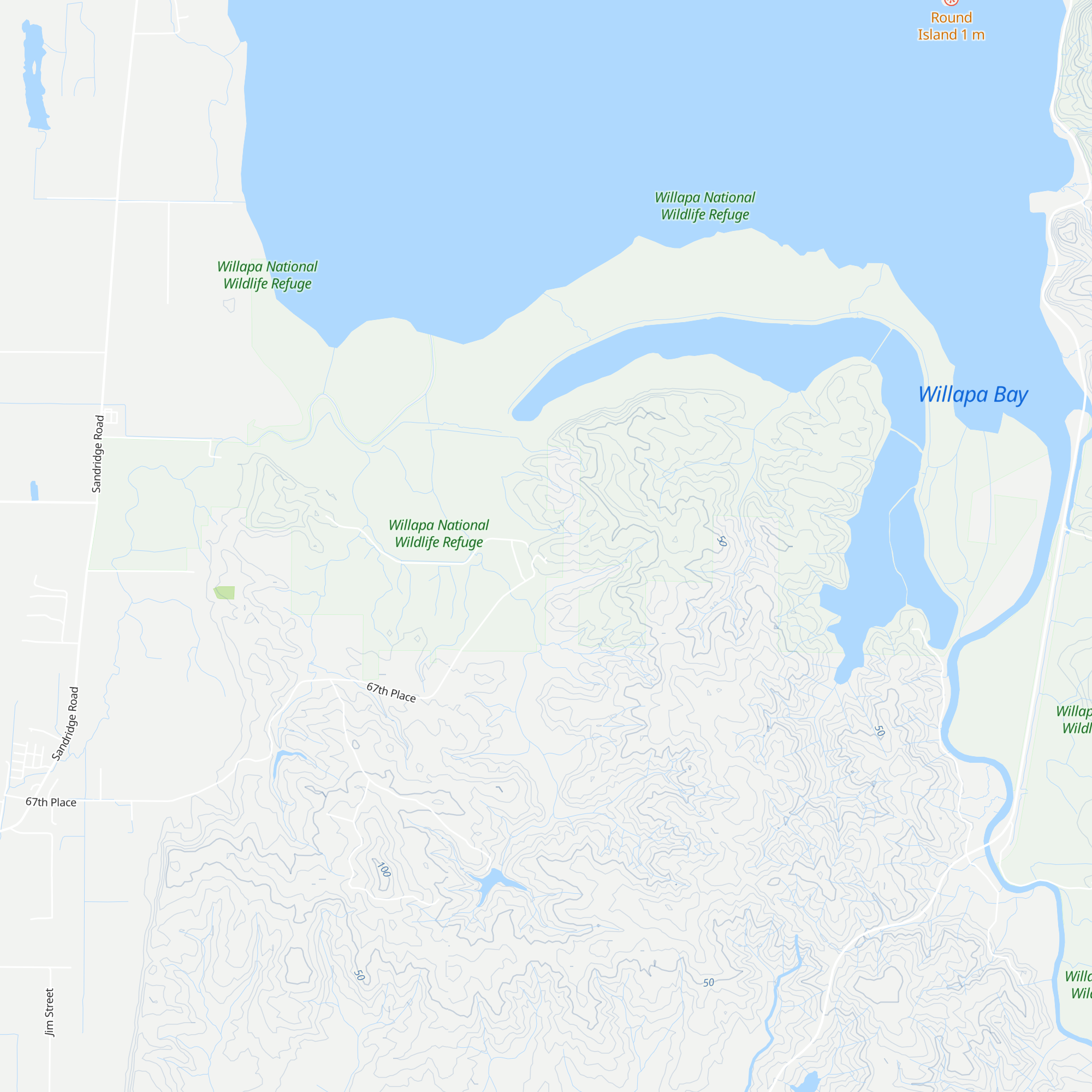 Willapa National Wildlife Refuge Headquarters map