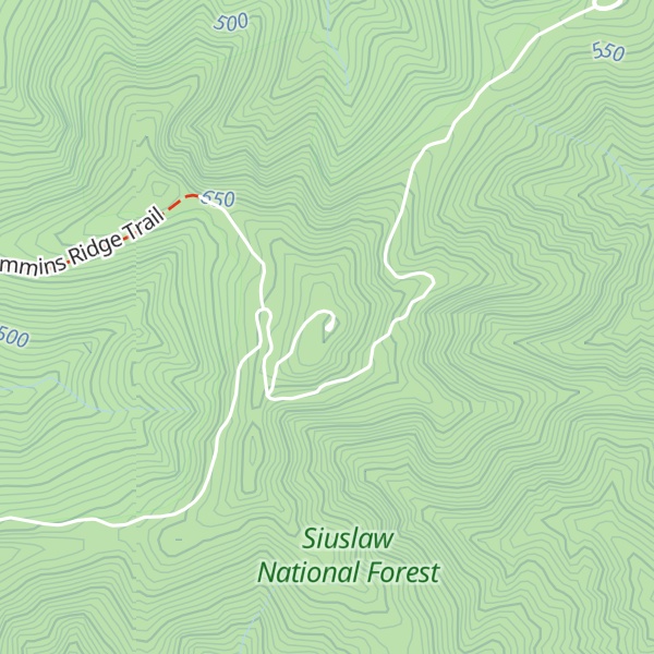 Map of Cummins Peak