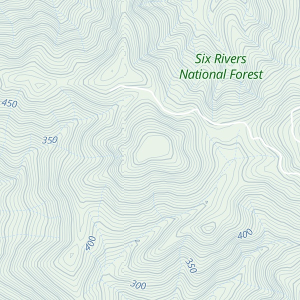 Map of Craigs Creek Mountain