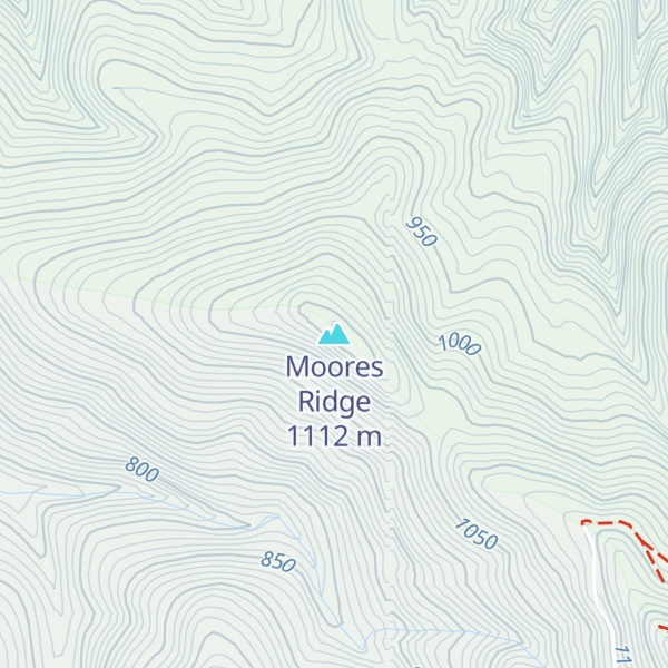 Map of Moores Ridge
