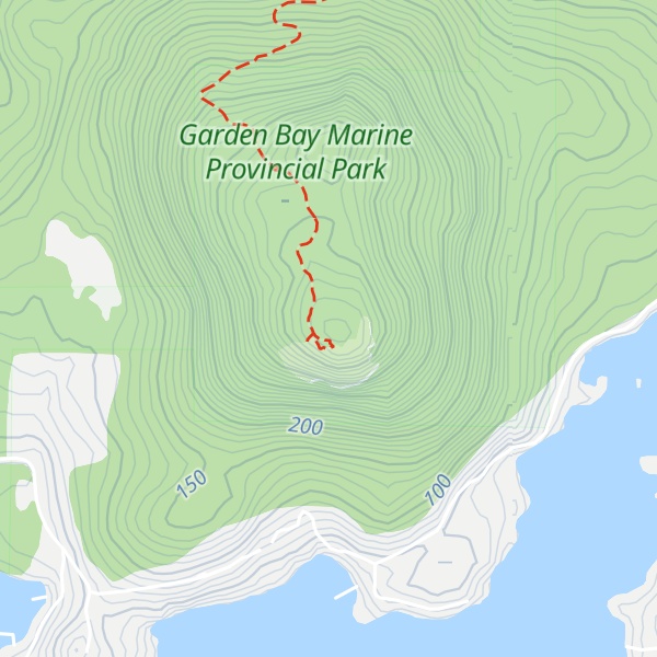 Map of Mount Daniel