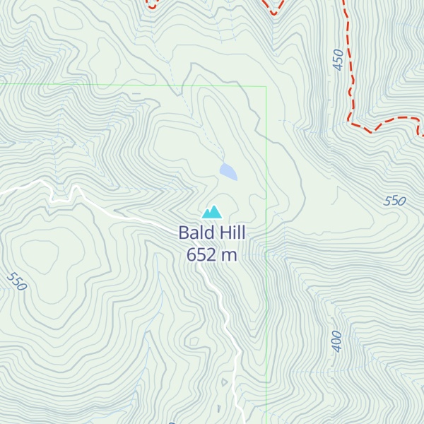 Map of Bald Hill