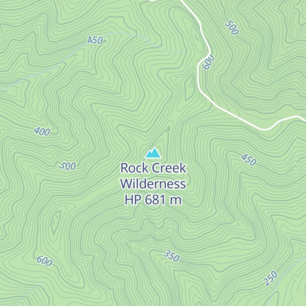 Map of Rock Creek Wilderness HP