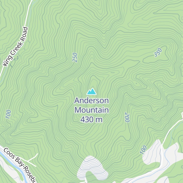 Map of Anderson Mountain